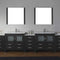 Modern Fittings Dior 118" Double Bath Vanity with Top and Integrated Square Sinks Faucets