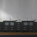 Modern Fittings Dior 126" Double Bath Vanity with Top and Integrated Square Sinks Faucets 