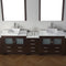 Modern Fittings Dior 126" Double Bath Vanity with Engineered Stone Top and Square Sinks Faucets