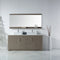 Modern Fittings Tavian 72" Double Bath Vanity with Engineered Stone Top and Square Sinks