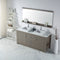 Modern Fittings Tavian 72" Double Bath Vanity with Engineered Stone Top and Square Sinks