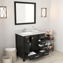 Modern Fittings Caroline Premium 36" Single Bath Vanity in with Marble Top and Square Sink