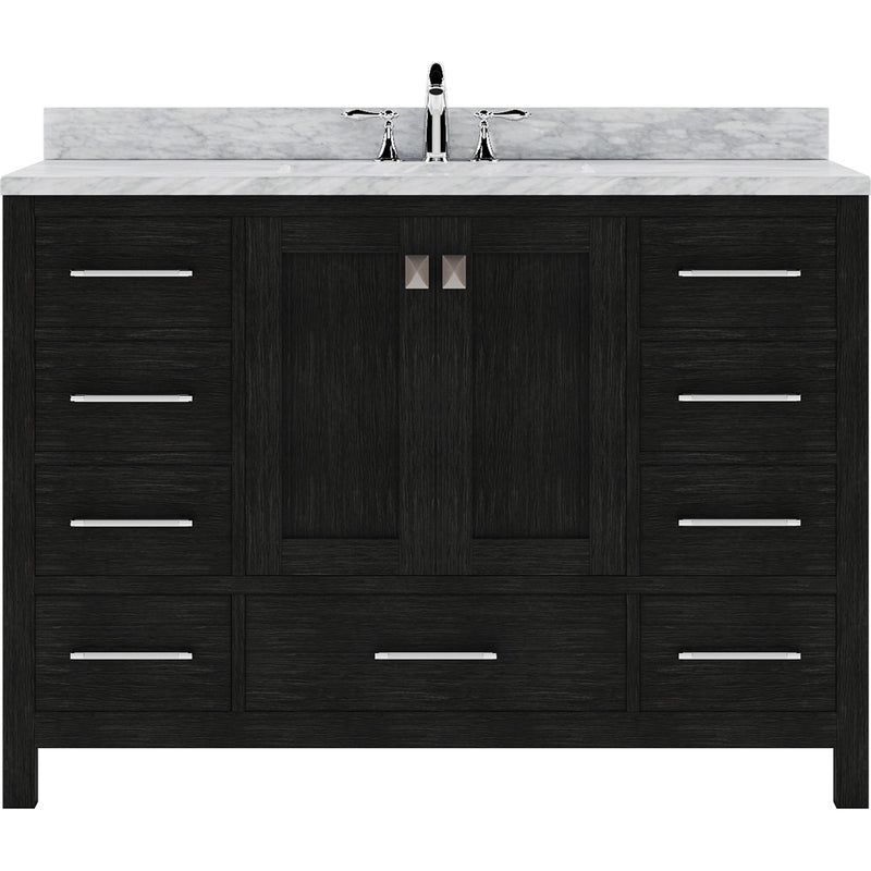 Modern Fittings Caroline Premium 48" Single Bath Vanity with Marble Top and Round Sink