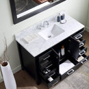 Modern Fittings Caroline Premium 48" Single Bath Vanity with Marble Top and Square Sink