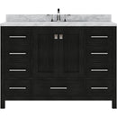 Modern Fittings Caroline Premium 48" Single Bath Vanity with Marble Top and Square Sink