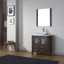 Modern Fittings Dior 30" Single Bath Vanity with Engineered Stone Top and Square Sink Faucet