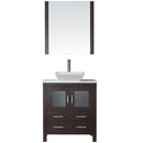 Modern Fittings Dior 30" Single Bath Vanity with Engineered Stone Top and Square Sink Faucet