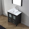 Modern Fittings Dior 30" Single Bath Vanity with Engineered Stone Top and Square Sink Faucet