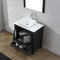 Modern Fittings Dior 30" Single Bath Vanity with Engineered Stone Top and Square Sink Faucet