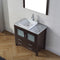 Modern Fittings Dior 30" Single Bath Vanity with Marble Top and Square Sink Faucet