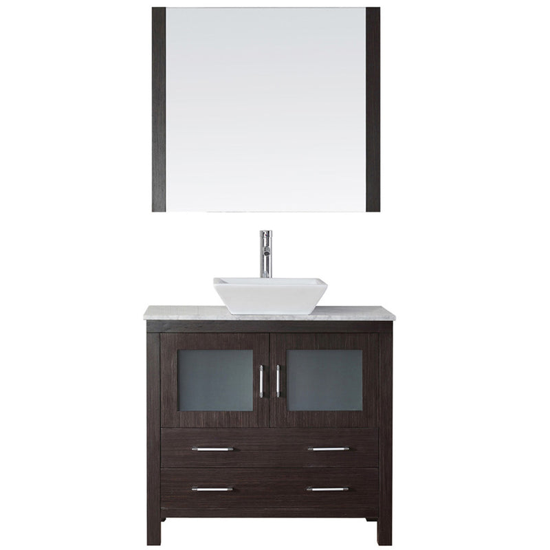 Modern Fittings Dior 30" Single Bath Vanity with Marble Top and Square Sink Faucet