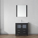 Modern Fittings Dior 32" Single Bath Vanity with Ceramic Top and Integrated Square Sink Faucet