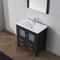 Modern Fittings Dior 32" Single Bath Vanity with Ceramic Top and Integrated Square Sink Faucet