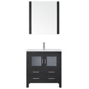 Modern Fittings Dior 32" Single Bath Vanity with Ceramic Top and Integrated Square Sink Faucet