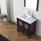 Modern Fittings Dior 32" Single Bath Vanity with Engineered Stone Top and Square Sink Faucet