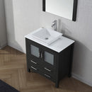 Modern Fittings Dior 32" Single Bath Vanity with Engineered Stone Top and Square Sink Faucet