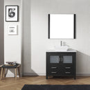 Modern Fittings Dior 32" Single Bath Vanity with Marble Top and Square Sink Faucet