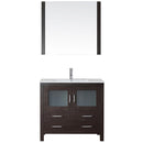 Modern Fittings Dior 36" Single Bath Vanity with Ceramic Top and Integrated Square Sink Faucet