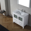 Modern Fittings Dior 36" Single Bath Vanity with Ceramic Top and Integrated Square Sink Faucet