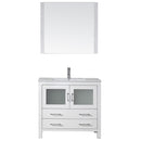 Modern Fittings Dior 36" Single Bath Vanity with Ceramic Top and Integrated Square Sink Faucet