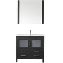 Modern Fittings Dior 36" Single Bath Vanity with Ceramic Top and Integrated Square Sink Faucet