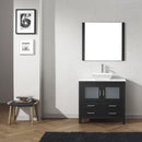 Modern Fittings Dior 36" Single Bath Vanity with Engineered Stone Top and Square Sink Faucet