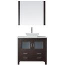 Modern Fittings Dior 36" Single Bath Vanity with Marble Top and Square Sink Faucet