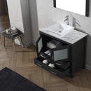 Modern Fittings Dior 36" Single Bath Vanity with Marble Top and Square Sink Faucet