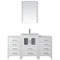 Modern Fittings Dior 60" Single Bath Vanity with Ceramic Top and Integrated Square Sink Faucet