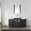 Modern Fittings Dior 60" Single Bath Vanity with Engineered Stone Top and Square Sink Faucet