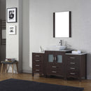 Modern Fittings Dior 60" Single Bath Vanity with Marble Top and Square Sink Faucet