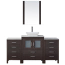 Modern Fittings Dior 60" Single Bath Vanity with Marble Top and Square Sink Faucet