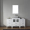 Modern Fittings Dior 60" Single Bath Vanity with Marble Top and Square Sink Faucet