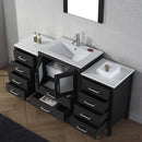 Modern Fittings Dior 64" Single Bath Vanity with Ceramic Top and Integrated Square Sink Faucet