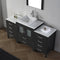 Modern Fittings Dior 64" Single Bath Vanity with Engineered Stone Top and Square Sink Faucet