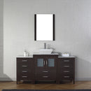 Modern Fittings Dior 64" Single Bath Vanity with Marble Top and Square Sink Faucet