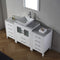 Modern Fittings Dior 64" Single Bath Vanity with Marble Top and Square Sink Faucet