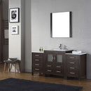 Modern Fittings Dior 66" Single Bath Vanity with Ceramic Top and Integrated Square Sink Faucet