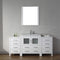 Modern Fittings Dior 66" Single Bath Vanity with Ceramic Top and Integrated Square Sink Faucet