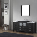 Modern Fittings Dior 66" Single Bath Vanity with Ceramic Top and Integrated Square Sink Faucet