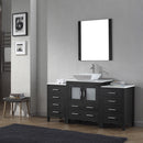 Modern Fittings Dior 66" Single Bath Vanity with Engineered Stone Top and Square Sink Faucet