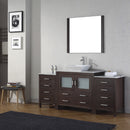 Modern Fittings Dior 66" Single Bath Vanity with Marble Top and Square Sink Faucet