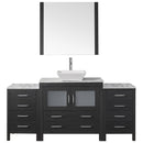 Modern Fittings Dior 66" Single Bath Vanity with Marble Top and Square Sink Faucet