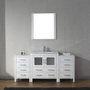 Modern Fittings Dior 68" Single Bath Vanity with Ceramic Top and Integrated Square Sink Faucet