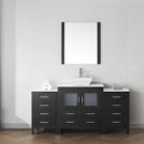 Modern Fittings Dior 68" Single Bath Vanity with Engineered Stone Top and Square Sink Faucet