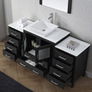 Modern Fittings Dior 68" Single Bath Vanity with Engineered Stone Top and Square Sink Faucet