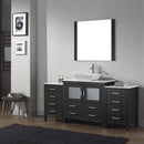 Modern Fittings Dior 72" Single Bath Vanity with Engineered Stone Top and Square Sink Faucet