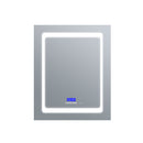 Lexora Bracciano 24" W x 32" H Surface-Mount LED Mirror for Medicine Cabinet with Defogger