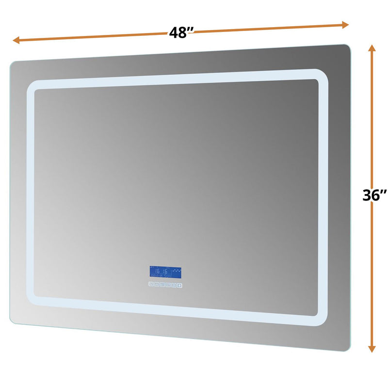 Lexora Caldona 48" W x 36" H LED Bathroom Vanity Mirror