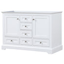 Lexora Dukes 48" W x 22" D White Bath Vanity